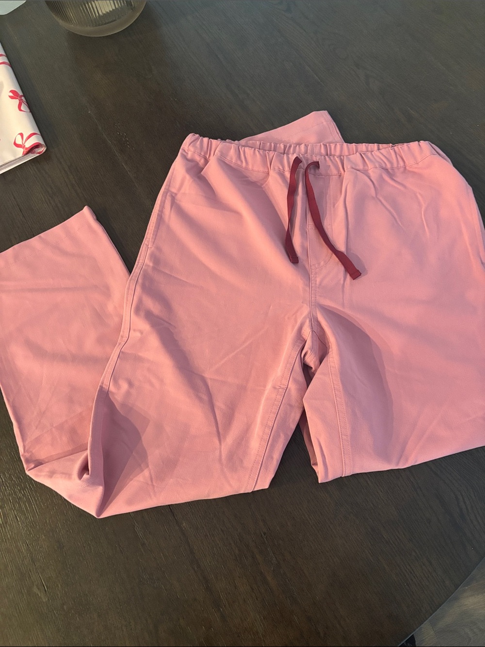Figs unisex Pink Elastic Waist Lounge Pants